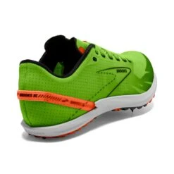 BROOKS Unisex Draft XC Spike - Green Grecko/Red Orange/White- Regular (D) -Sports Shoe Store 100039 308 H Draft XC