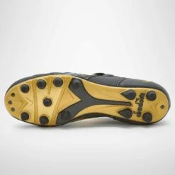Diadora Men's Brasil #9 Italy LT+MDPU Soccer Shoe - Black/Gold -Sports Shoe Store 101.178784 C0893 40 HR