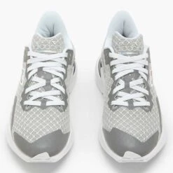 Diadora Women's Mythos BlushieldVolo 3 Glam Running Shoe - Silver DD/White - Regular (B) -Sports Shoe Store 101.179086 C1379 50 HR