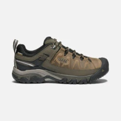 Keen Men's Targhee III Leather Waterproof Hiking Shoe - Bungee Cord/Black - Regular (D)