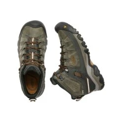 Keen Men's Targhee III Leather Mid Waterproof Hiking Boots - Black Olive/Golden Brown - Regular (D) 10 Keen Men's Targhee III Leather Mid Waterproof Hiking Boots - Black Olive/Golden Brown - Regular (D) -Sports Shoe Store 1017787 PLD large