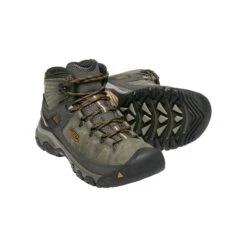 Keen Men's Targhee III Leather Mid Waterproof Hiking Boots - Black Olive/Golden Brown - Regular (D) 11 Keen Men's Targhee III Leather Mid Waterproof Hiking Boots - Black Olive/Golden Brown - Regular (D) -Sports Shoe Store 1017787 PPS large