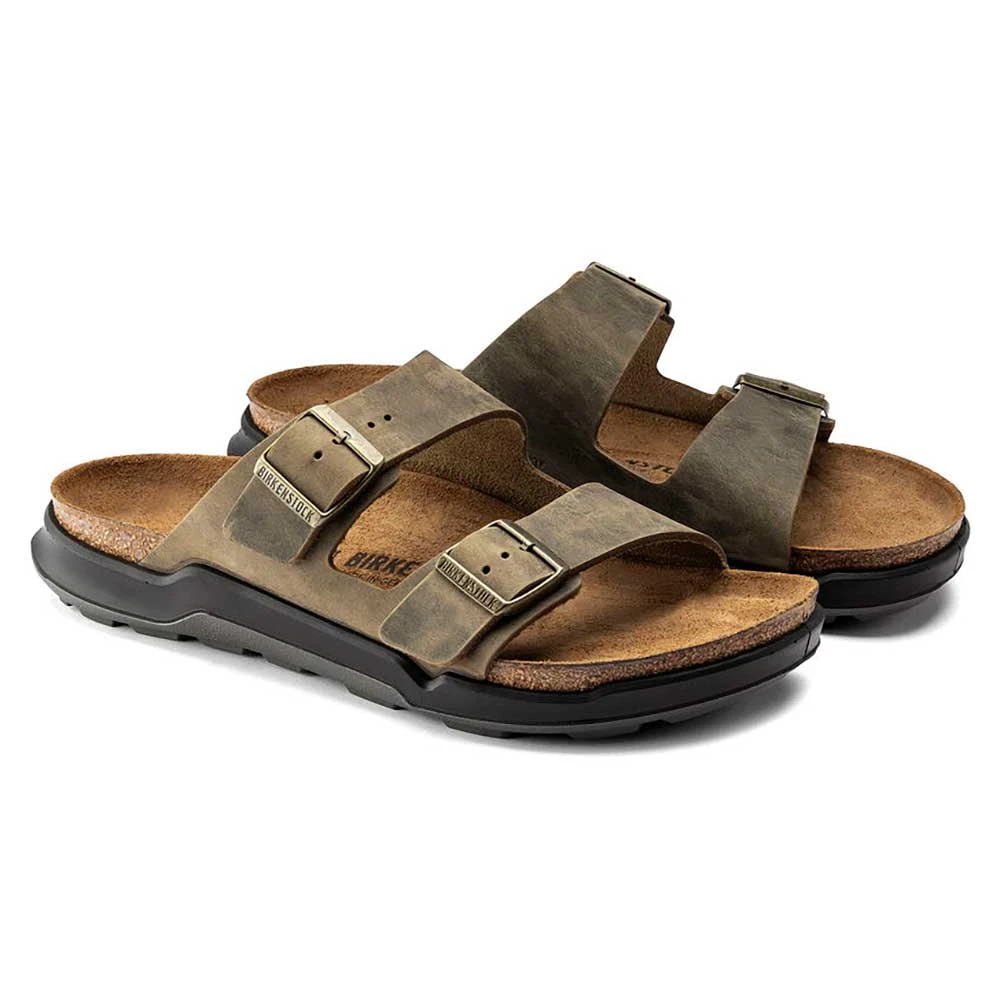 Birkenstock Men's Arizona Rugged Sandal - Faded Khaki - Regular 4 Birkenstock Men's Arizona Rugged Sandal - Faded Khaki - Regular - Image 2