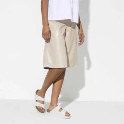 Birkenstock Arizona Platform Vegan - White- Medium/Narrow 12 Birkenstock Arizona Platform Vegan - White- Medium/Narrow -Sports Shoe Store 1018581 f look f