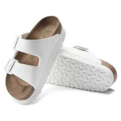 Birkenstock Arizona Platform Vegan - White- Medium/Narrow 10 Birkenstock Arizona Platform Vegan - White- Medium/Narrow -Sports Shoe Store 1018581 sole