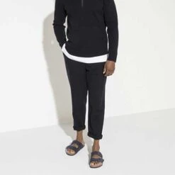 Birkenstock Arizona Suede Soft Footbed -Midnight- Medium/Narrow -Sports Shoe Store 1020716 f look m