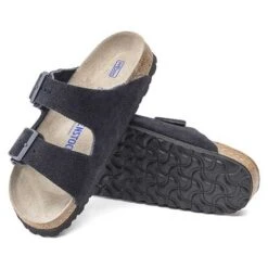 Birkenstock Arizona Suede Soft Footbed -Midnight- Medium/Narrow -Sports Shoe Store 1020716 sole
