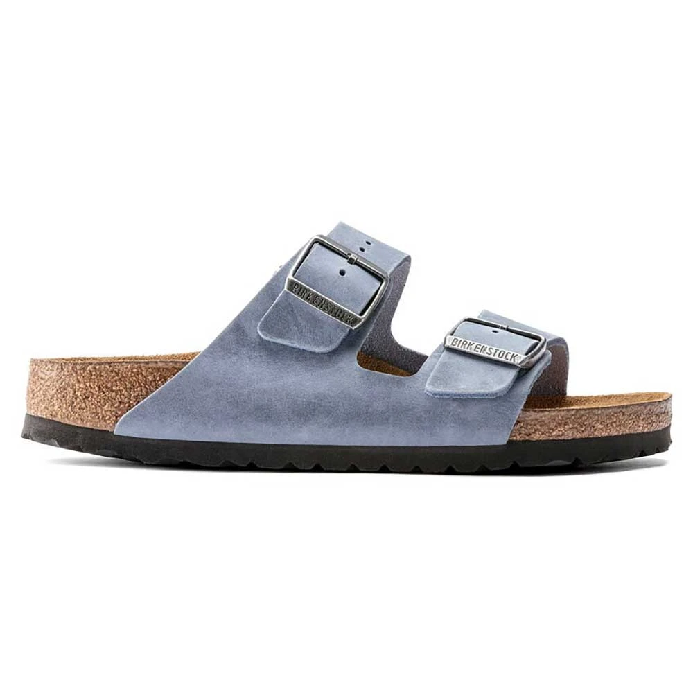 Birkenstock Arizona SFB Oil Leather Sandal - Dusty Blue - Regular/Wide 4 Birkenstock Arizona SFB Oil Leather Sandal - Dusty Blue - Regular/Wide - Image 2