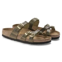 Birkenstock Women's Franca Cork Green Olive Oiled Leather Sandal - Regular/Wide 10 Birkenstock Women's Franca Cork Green Olive Oiled Leather Sandal - Regular/Wide -Sports Shoe Store 1023310 pair