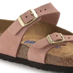 Birkenstock Women's Mayari NuBuck Soft Footbed - Old Rose- Regular/Wide -Sports Shoe Store 1023964 detail 1