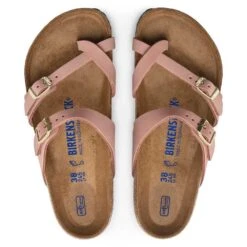 Birkenstock Women's Mayari NuBuck Soft Footbed - Old Rose- Regular/Wide -Sports Shoe Store 1023964 top