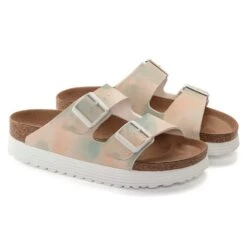 Birkenstock Women's Arizona Platform Sandal- Watercolor Pink- Medium/Narrow 14 Birkenstock Women's Arizona Platform Sandal- Watercolor Pink- Medium/Narrow -Sports Shoe Store 1024597 pair