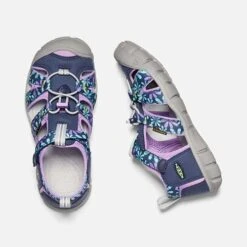 Keen Big Kids' Seacamp II CNX Sandal - Black Iris/African Violet 9 Keen Big Kids' Seacamp II CNX Sandal - Black Iris/African Violet -Sports Shoe Store 1025149 PLD PDP 1