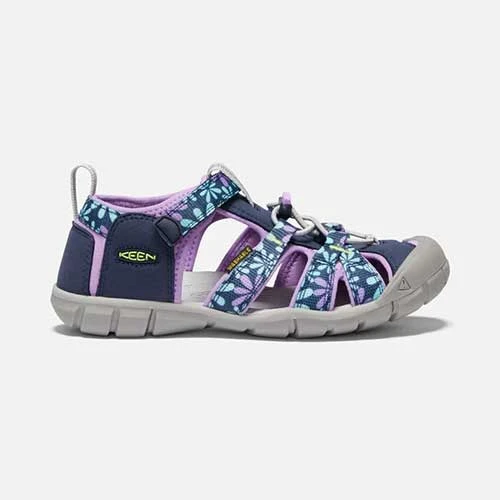 Keen Big Kids' Seacamp II CNX Sandal - Black Iris/African Violet 3 Keen Big Kids' Seacamp II CNX Sandal - Black Iris/African Violet