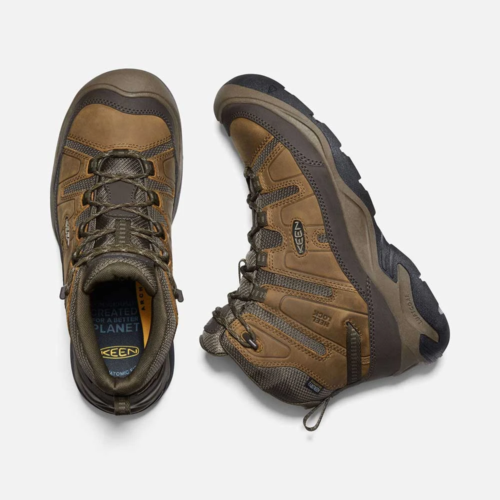 Keen Men's Circadia Mid WP Hiking Boot- Bison/Brindle- Wide (2E) 7 Keen Men's Circadia Mid WP Hiking Boot- Bison/Brindle- Wide (2E) - Image 5