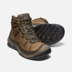 Keen Men's Circadia Mid WP Hiking Boot- Bison/Brindle- Wide (2E) 11 Keen Men's Circadia Mid WP Hiking Boot- Bison/Brindle- Wide (2E) -Sports Shoe Store 1026841 PPS PDP
