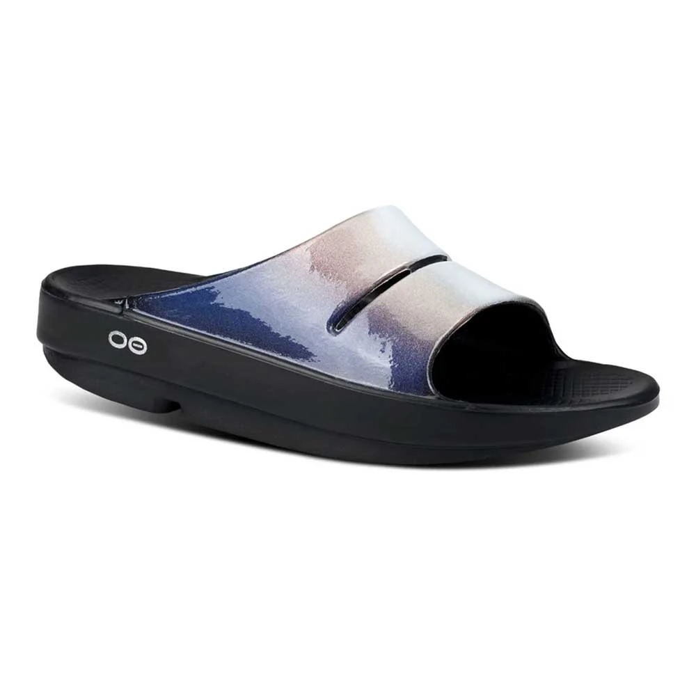 OOfos Women's OOahh Luxe Slide- Calypso 4 OOfos Women's OOahh Luxe Slide- Calypso - Image 2