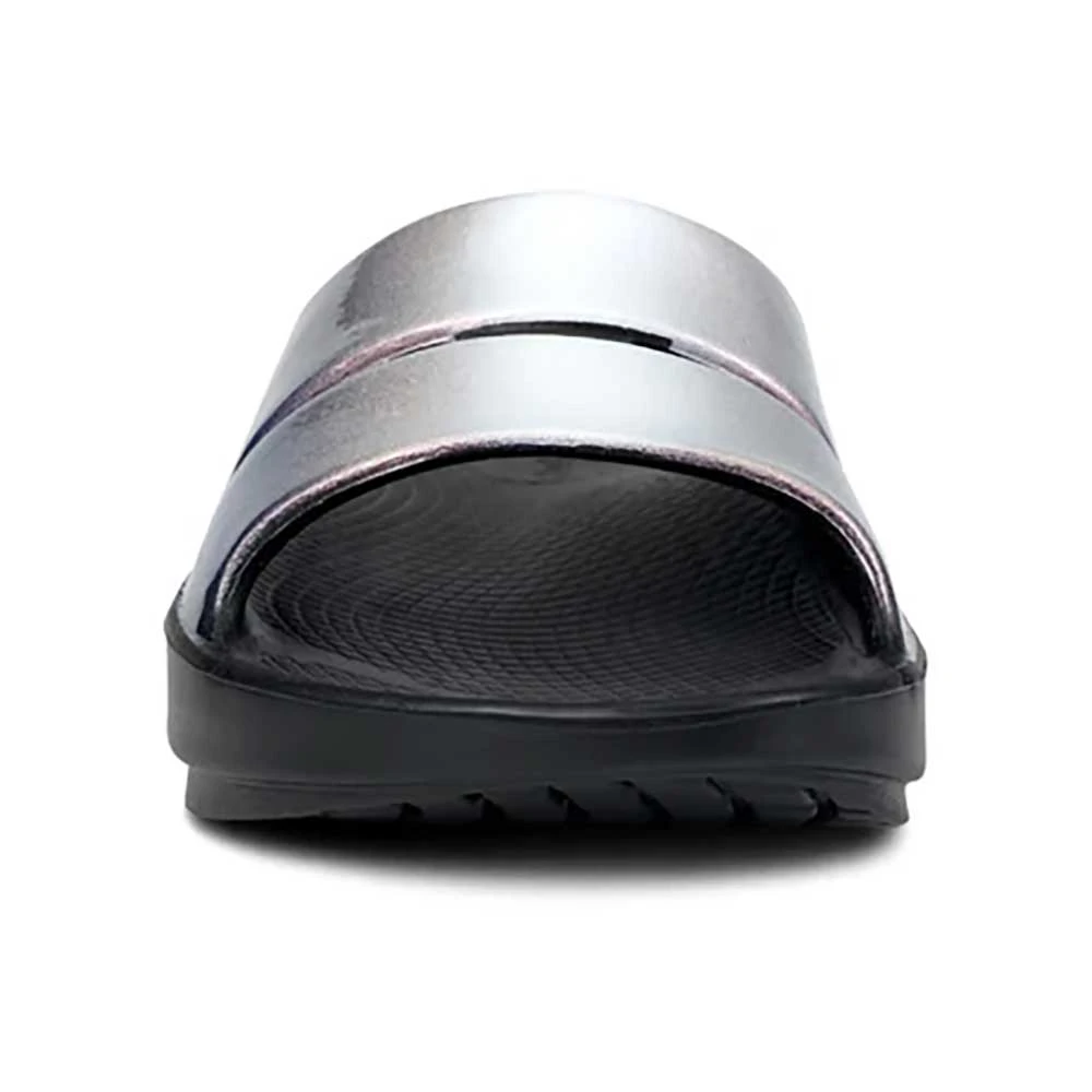 OOfos Women's OOahh Luxe Slide- Calypso 5 OOfos Women's OOahh Luxe Slide- Calypso - Image 3