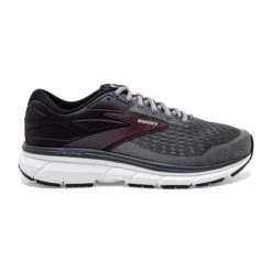 BROOKS Men's Dyad 11 Running Shoe- Blackened Pearl/Alloy/Red - Wide (2E)