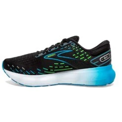 BROOKS Men's Glycerin 20 Running Shoe- Black/Hawaiian Ocean/Green - Regular (D) -Sports Shoe Store 110382 006 M Glycerin 20