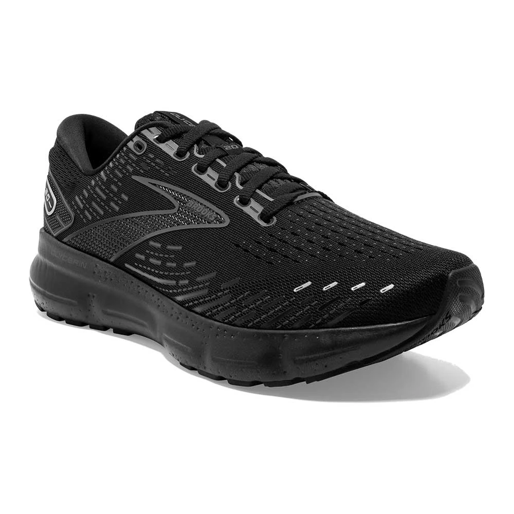 BROOKS Men's Glycerin 20 Running Shoe - Black/Black/Ebony - Wide (2E) 4 BROOKS Men's Glycerin 20 Running Shoe - Black/Black/Ebony - Wide (2E) - Image 2