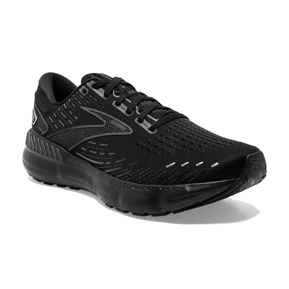 BROOKS Men's Glycerin GTS 20 Running Shoe- Black/Black/Ebony- Regular (D) 4 BROOKS Men's Glycerin GTS 20 Running Shoe- Black/Black/Ebony- Regular (D) - Image 2