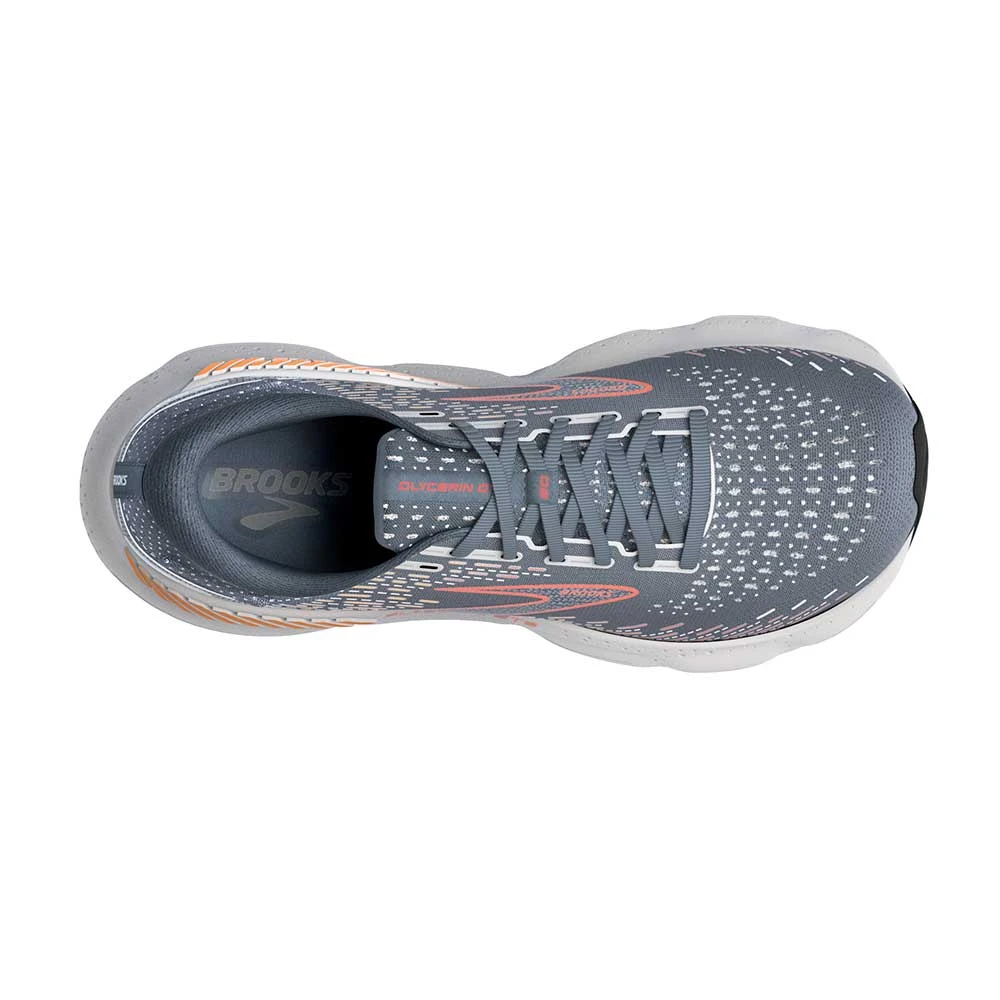 BROOKS Men's Glycerin GTS 20 Running Shoe - Grey/Chili Oil/Orange - Regular (D) 7 BROOKS Men's Glycerin GTS 20 Running Shoe - Grey/Chili Oil/Orange - Regular (D) - Image 5