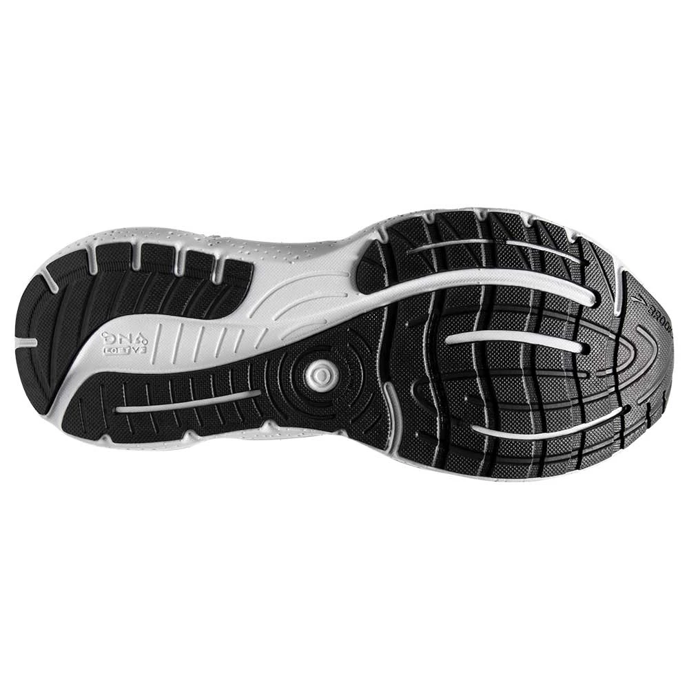BROOKS Men's Glycerin GTS 20 Running Shoe- Black/White/Alloy- Regular (D) 9 BROOKS Men's Glycerin GTS 20 Running Shoe- Black/White/Alloy- Regular (D) - Image 7