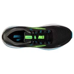 BROOKS Men's Adrenaline GTS 23 Running Shoe - Black/Hawaiian Ocean/Green- Regular (D) -Sports Shoe Store 110391 006 O Adrenaline GTS 23