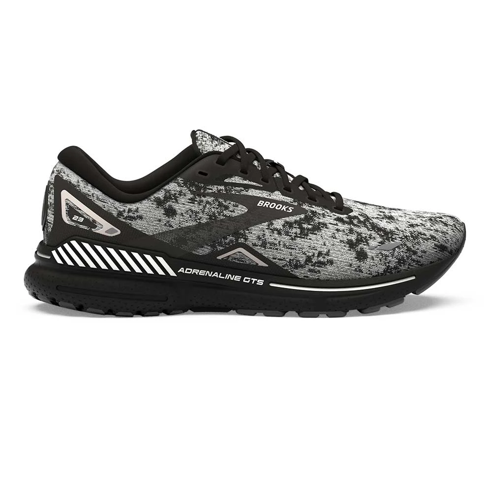 BROOKS Men's Adrenaline GTS 23 Running Shoe - White/Grey/Black- Regular (D) 3 BROOKS Men's Adrenaline GTS 23 Running Shoe - White/Grey/Black- Regular (D)