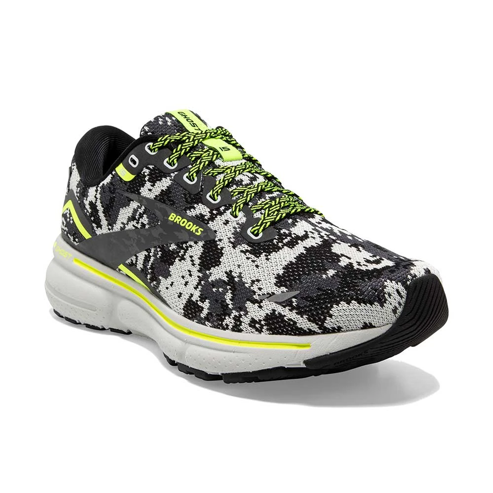 BROOKS Men's Ghost 15 Camo Running Shoe - Black/Ebony/Nightlife - Regular (D) 5 BROOKS Men's Ghost 15 Camo Running Shoe - Black/Ebony/Nightlife - Regular (D) - Image 3