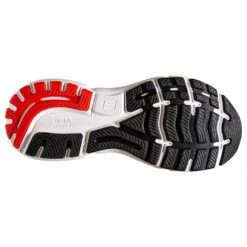 BROOKS Men's Ghost 15 Running Shoe- White/Black/Flame 15 BROOKS Men's Ghost 15 Running Shoe- White/Black/Flame -Sports Shoe Store 110393 184 S Ghost 15