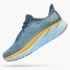 Hoka Men's Clifton 8 Running Shoe- Goblin Blue/Mountain Spring— Regular (D) 11 Hoka Men's Clifton 8 Running Shoe- Goblin Blue/Mountain Spring— Regular (D) -Sports Shoe Store 1119393 GBMS 4