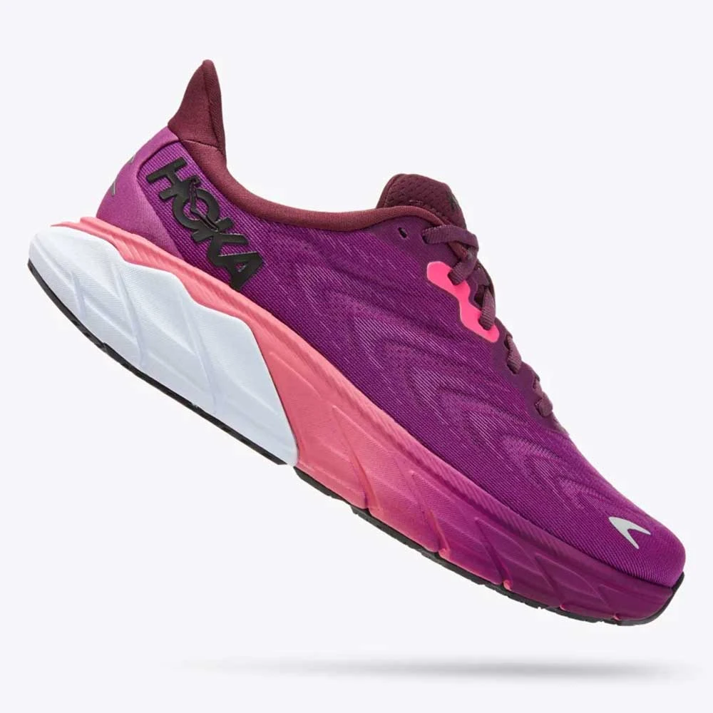 Hoka Women's Arahi 6 Running Shoe - Grape Wine/Beautyberry- Regular (B) 4 Hoka Women's Arahi 6 Running Shoe - Grape Wine/Beautyberry- Regular (B) - Image 2