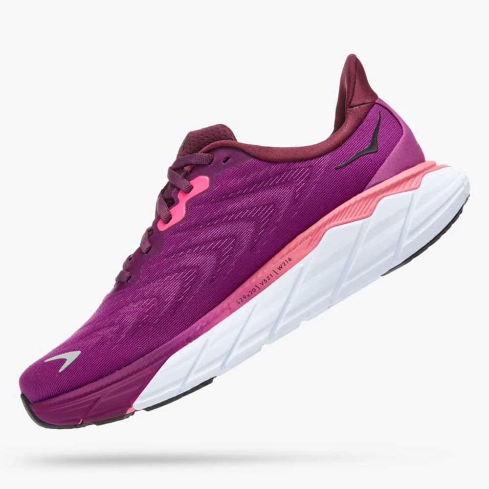 Hoka Women's Arahi 6 Running Shoe - Grape Wine/Beautyberry- Regular (B) 6 Hoka Women's Arahi 6 Running Shoe - Grape Wine/Beautyberry- Regular (B) - Image 4