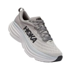 Hoka Men's Bondi 8 Running Shoes- Sharkskin/Harbor Mist- Regular (D) -Sports Shoe Store 1123202 SHMS 1