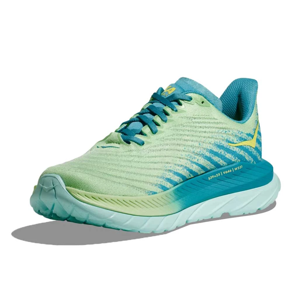 Hoka Men's Mach 5 Running Shoe - Lime Glow/Ocean Mist - Regular (D) 4 Hoka Men's Mach 5 Running Shoe - Lime Glow/Ocean Mist - Regular (D) - Image 2