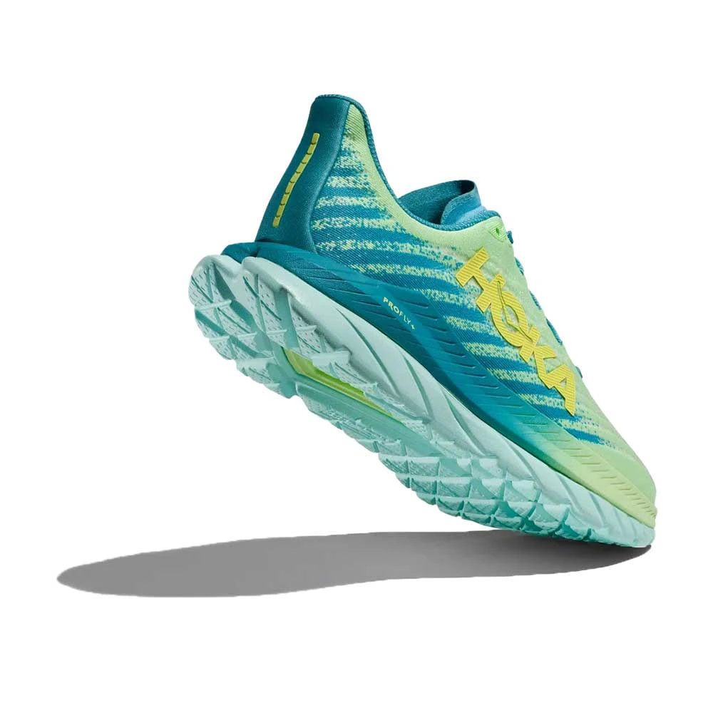 Hoka Men's Mach 5 Running Shoe - Lime Glow/Ocean Mist - Regular (D) 6 Hoka Men's Mach 5 Running Shoe - Lime Glow/Ocean Mist - Regular (D) - Image 4