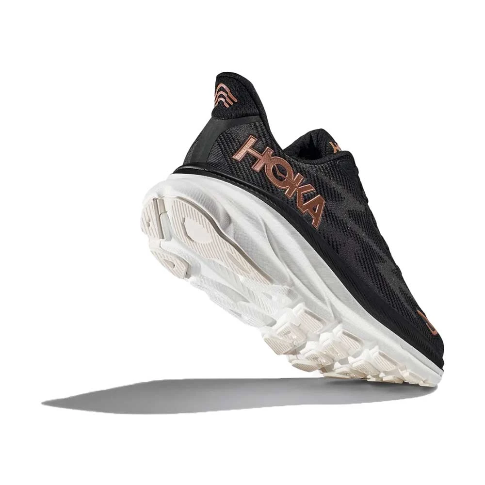 Hoka Women's Clifton 9 Running Shoe - Black/Rose Gold - Wide (D) 6 Hoka Women's Clifton 9 Running Shoe - Black/Rose Gold - Wide (D) - Image 4