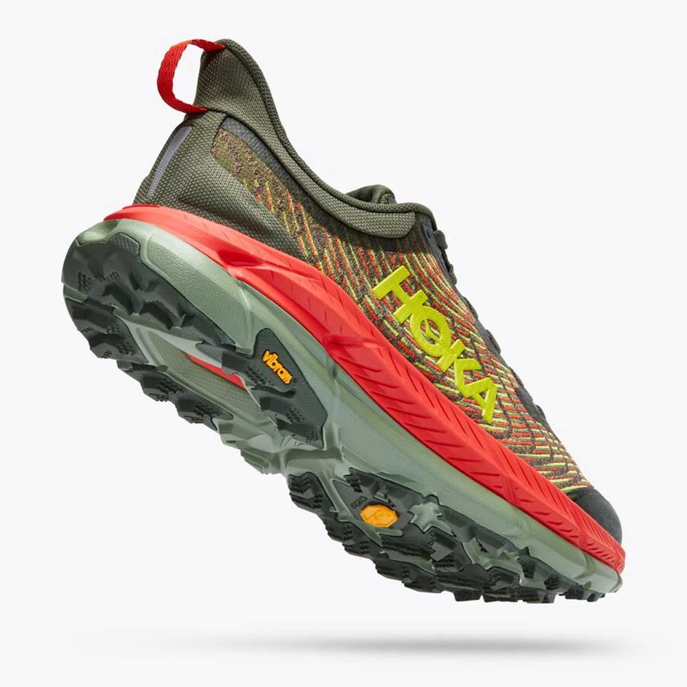 Hoka Men's Mafate Speed 4 Trail Shoe - Thyme/Fiesta- Regular (D) 6 Hoka Men's Mafate Speed 4 Trail Shoe - Thyme/Fiesta- Regular (D) - Image 4