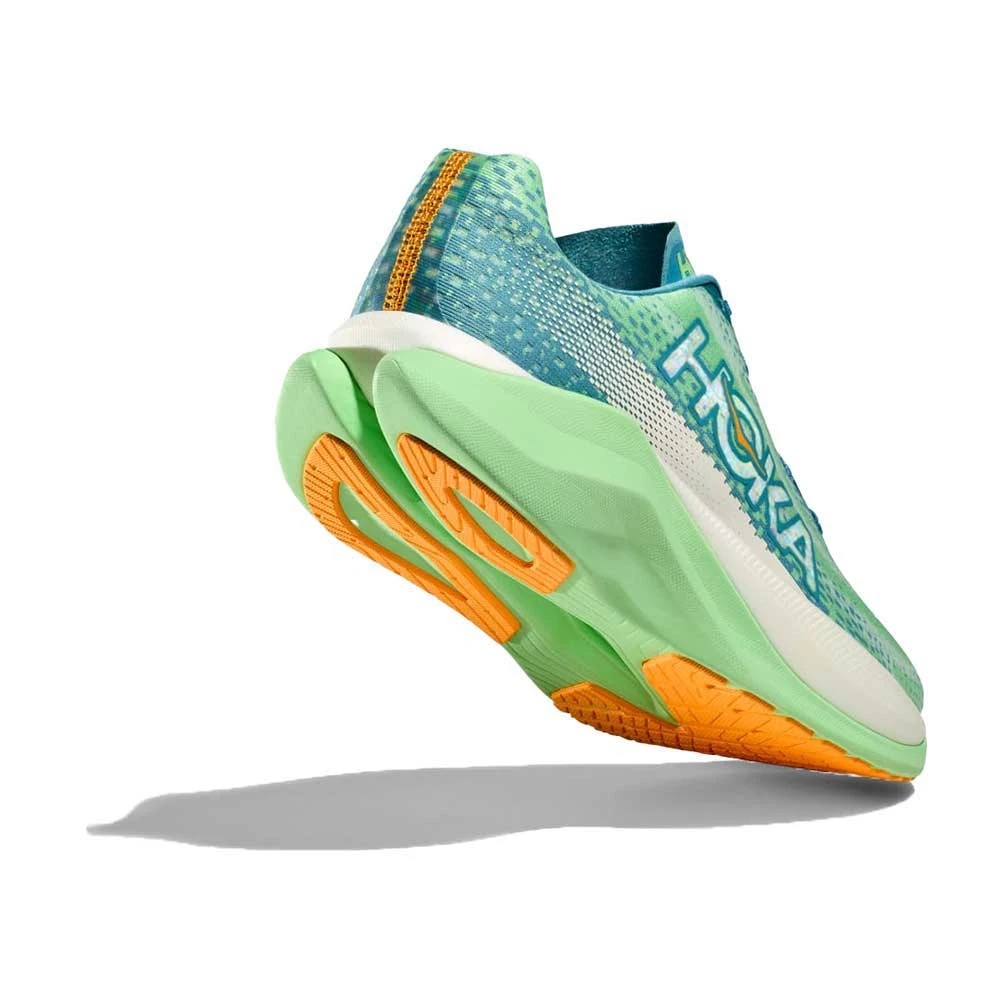 Hoka Men's Mach X Running Shoe - Ocean Mist/Lime Glow - Regular (D) 6 Hoka Men's Mach X Running Shoe - Ocean Mist/Lime Glow - Regular (D) - Image 4