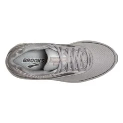 BROOKS Women's Addiction Walker Suede - Alloy/Oyster/Peach- Wide (D) -Sports Shoe Store 120308 007 o addiction walker suede womens supportive shoe