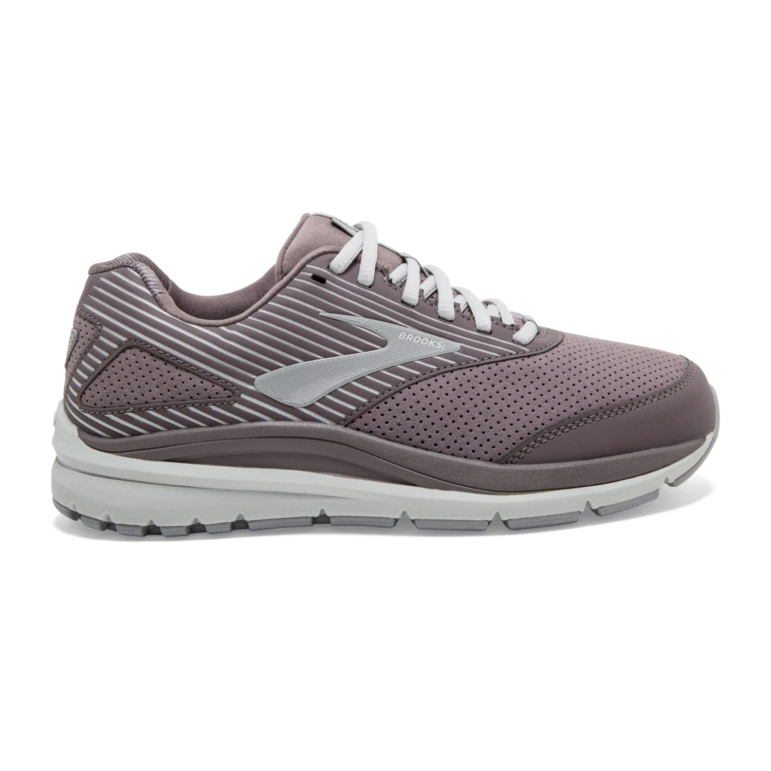 BROOKS Women's Addiction Walker Suede Walking Shoe - Shark/Alloy/Oyster - Wide (D) 3 BROOKS Women's Addiction Walker Suede Walking Shoe - Shark/Alloy/Oyster - Wide (D)