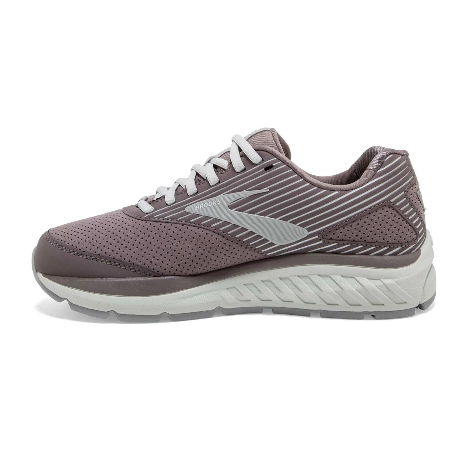 BROOKS Women's Addiction Walker Suede Walking Shoe - Shark/Alloy/Oyster - Wide (D) 4 BROOKS Women's Addiction Walker Suede Walking Shoe - Shark/Alloy/Oyster - Wide (D) - Image 2