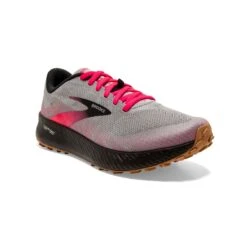 BROOKS Women's Catamount Trail Running Shoe - Alloy/Pink/Black - Regular (B) -Sports Shoe Store 120339 098 A Catamount