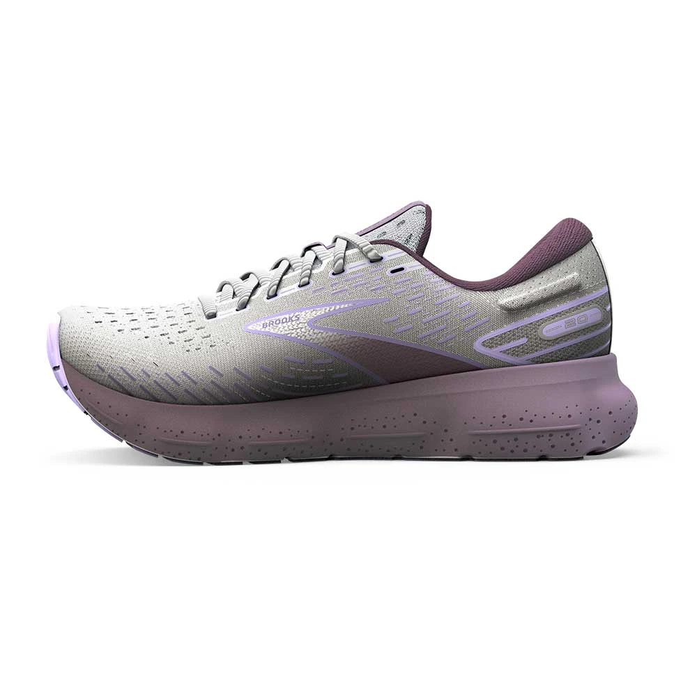 BROOKS Women's Glycerin 20 Running Shoe- White/Orchid/Lavender - Regular (B) 5 BROOKS Women's Glycerin 20 Running Shoe- White/Orchid/Lavender - Regular (B) - Image 3