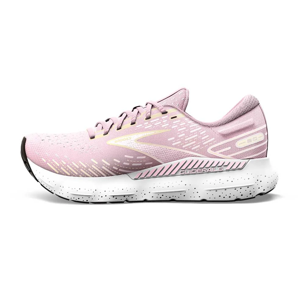 BROOKS Women's Glycerin GTS 20 Running Shoe- Pink/Yellow/White- Regular (B) 5 BROOKS Women's Glycerin GTS 20 Running Shoe- Pink/Yellow/White- Regular (B) - Image 3