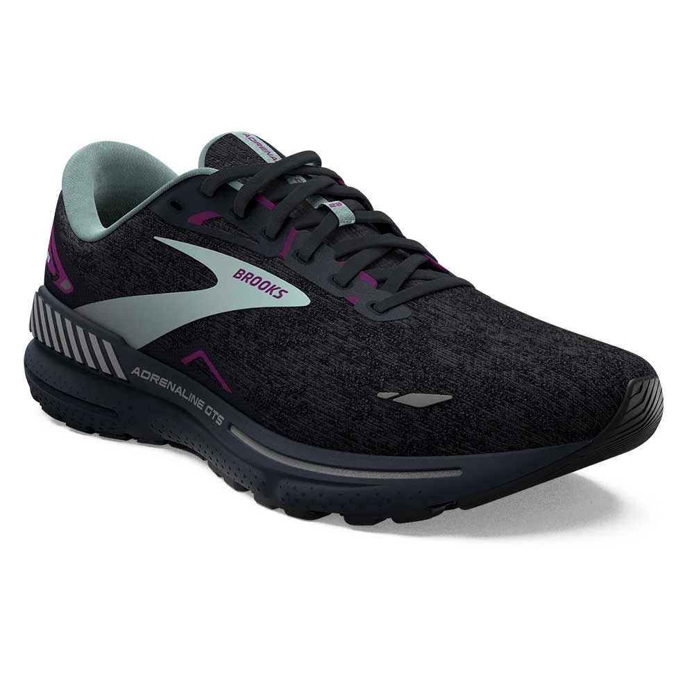 BROOKS Women's Adrenaline GTS 23 Running Shoe - Black/Light Blue/Purple- Regular (B) 5 BROOKS Women's Adrenaline GTS 23 Running Shoe - Black/Light Blue/Purple- Regular (B) - Image 3