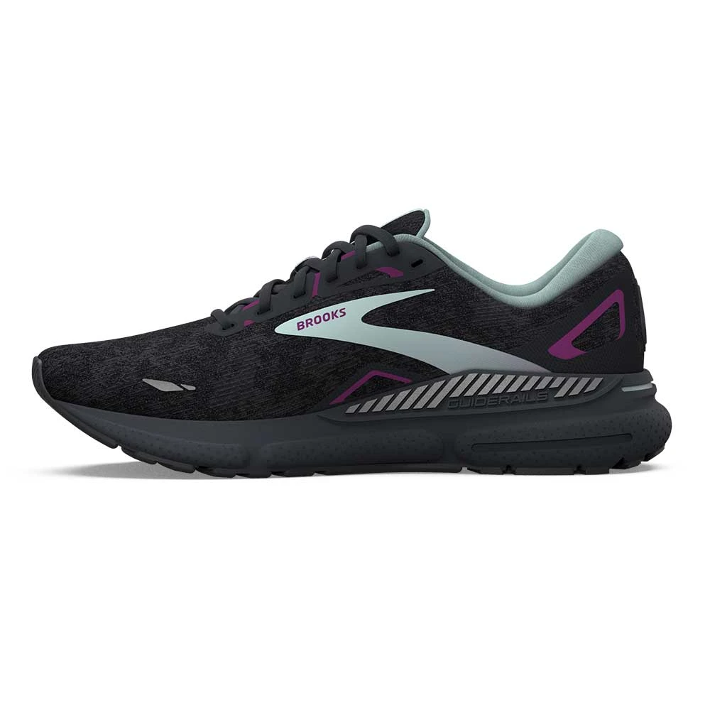 BROOKS Women's Adrenaline GTS 23 Running Shoe - Black/Light Blue/Purple- Regular (B) 4 BROOKS Women's Adrenaline GTS 23 Running Shoe - Black/Light Blue/Purple- Regular (B) - Image 2