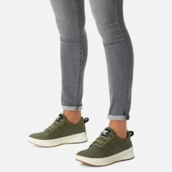 Sorel Women's Out N About III Low Sneaker Waterproof - Stone Green- Regular (B) -Sports Shoe Store 2019631 397 a9